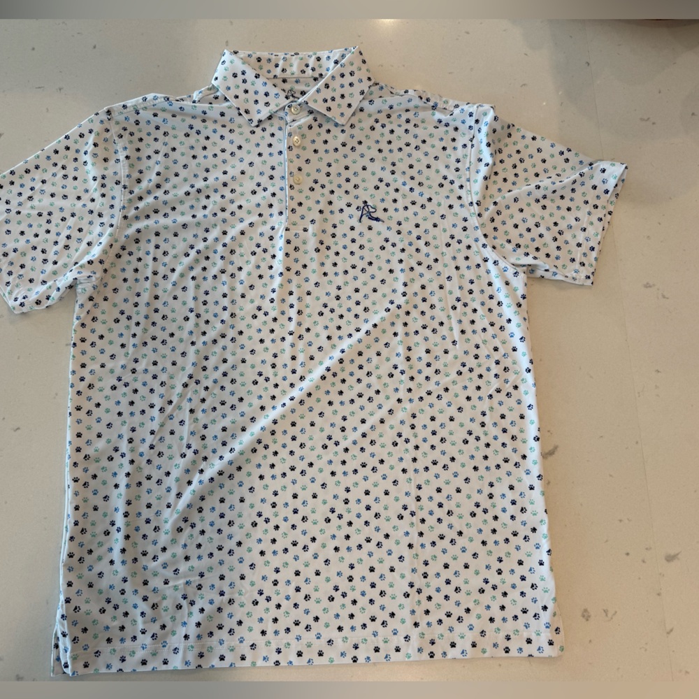 Rhoback Patterned Golf Polo Shirt